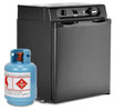 Refrigerador De Propano Independiente De 1.4 Pies Cúbicos 3 Vías De 12V TECHOMEY HSG-40B1U(A)-FBA-1