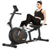 Bicicleta Fija Reclinada Para El Hogar Con Capacidad De 300 lb y 16 Niveles De Resistencia Magnética Control De Frecuencia Cardíaca JEEKEE JK2301D
