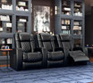 OCTANE CONTINENTAL LHR SERIES Sala Teatro Cine en Casa Home Theater Reclinable Piel Motorizado