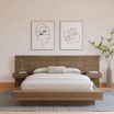 Juego de Recamara 4 Piezas King Size Madera Roble NEXERA 404184