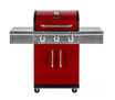 Asador a Gas Propano De 3 Quemadores En Color Rojo DYNA-GLO DGG424RNP-D