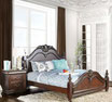 Recamara Diva Eastern King Con Dos Piezas De Madera Maciza De Cerezo Tradicional Diva De FURNITURE OF AMERICA 9482S-4RE