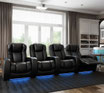 OCTANE GRAND HR SERIES Sala Teatro Cine en Casa Home Theater Seats Reclinable Piel Motorizado