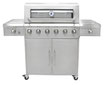 Asador a Gas 3 Embers de 6 Quemadores mas Lateral y Sellador de Sabores LED GAS9675AF