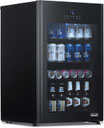 NBF125BK00 Refrigerador Compacto Vitrina NewAir Puerta de Vidirio 125 Latas Negro