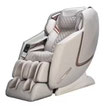 Sillón De Masaje 3D Reclinable De Piel Sintética Color Taupe Con Rodillos Para Los Pies y Asiento Calefaccionado TITAN PRESTIGE SERIES PRESTIGETA