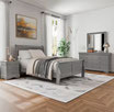 Juego de Recamara 4 Piezas Tamaño Matrimonial FURNITURE OF AMERICA IDFN7866GY-F4PC