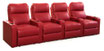 Sala Teatro Octane Home Theater Cine En Casa Reclinable Piel Rojo Turbo XL700