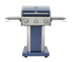 Asador De Pedestal a Gas Propano De 3 Quemadores Con Estantes Laterales En Color Verde Azulado KENMORE PG-4030400LD-TL