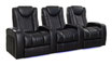 Sala Teatro Motorizada Reclinable Individual Masaje Con Calentador Piel Negro OCTANE SEATING KING LHR MAX MASSAGE