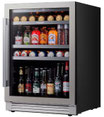 Enfriador De Bebidas De 24 Pulgadas Con Capacidad Para 220 Latas Empotrado o Bajo Encimera Con Compresor Silencioso CA-LEFORT CLF-BS24-HD