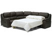 Seccional Sofa Cama Doble Reclinable Sala PALLISER BENSON Piel Tela 41164
