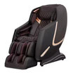 Sillón De Masaje 3D Reclinable De Piel Sintética Marrón Con Rodillos Para Los Pies y Asiento Calefaccionado TITAN PRESTIGE SERIES PRESTIGEBR