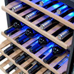 Refrigerador Cava Vinos Frigobar NewAir Premium Doble Zona 46 Botellas Acero Inoxidable AWR-460DB