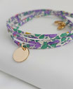 BRACELET LIBERTY VIOLETTE TOULOUSAINE EN PLAQUÉ OR