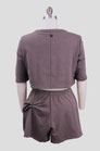 HOSE KURZ ZWEITEILER AUS BAUMWOLLE REGULÄRE PASSFORM | SHORT TROUSERS COTTON TWO-PIECE SET REGULAR FIT