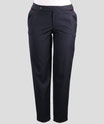 HOSE SCHWARZ MIT BUNDFALTE REGULÄRE PASSFORM | BLACK TAILORED TROUSERS REGULAR FIT