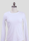SHIRT WEISS MIT LANGEN ÄRMEL REGULÄRE PASSFORM | WHITE LONG-SLEEVE SHIRT REGULAR FIT