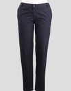 HOSE SCHWARZ AUS BAUMWOLLE MIT SEIDE REGULÄRE PASSFORM | BLACK COTTON-SILK BLEND TROUSERS REGULAR FIT