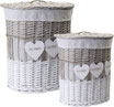 Set 2 Cesti Biancheria 'home'