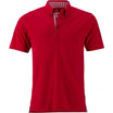 trachten polo red/red white