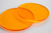 Tinted Orange 3mm Circle - Cut&Polish