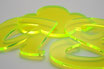 Luminous Green 3mm Custom shape - Laser cut