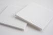 White Matt 3mm (1side matt, 1side gloss) Rectangle/Square - Cut&Polish