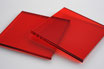 Tinted Red 3mm Rectangle/Square - Cut&Polish