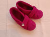 FILZFINKEN pink GR. 41/42, weisse KATZE