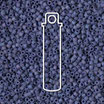 Miyuki Delicas 11/0 - Rainbow Navy Blue - Frosted Opaque - Glaze (2319)