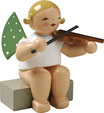 * 650/2a, Engel mit Geige sitzend, blond oder dunkle Haare.