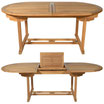Tavolo da pranzo da giardino allungabile in teak L180-240 cm
