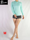 32 RINCON  フード付きラッシュガード　ミントブルー×ブラックドット柄 　 　SIZE:M