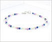 Pastell Edelsteinarmband 2 mm facettiert