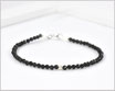 Edelsteinarmband mit 3 mm Obsidian