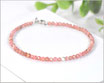 Edelsteinarmband mit 3 mm Rhodochrosit