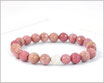 Rhodochrosit Armband 8 mm mit Stardustperle