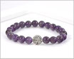 Amethyst Armband 8 mm mit Baum des Lebens