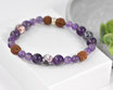 Mala Armband mit Amethyst und Jade Edelsteinen und Rudraksha Perlen - Buddidhi