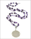 Mala mit Amethyst und Fluorit Edelsteinen - Bodhi