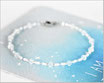 Facettiertes Opal Edelsteinarmband in 2 x 3 mm mit Miyuki Mix 1