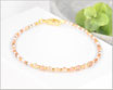 Edelsteinarmband mit 3 mm Sunstone & Miyuki Perlen Mix 1