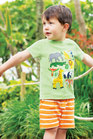t-shirt kiwi "jungle" manches courtes, Frugi