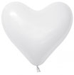 Herzballon 16" Weiß