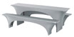 Bierzeltgarniturhusse "Creative" Stretch grau 3-teilig (50er)