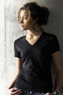 KARIBAN - Damen V-Neck T-Shirt "Electra" kurzarm