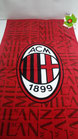 Telo mare A.C Milan ufficiale 70x140 cm spugna di cotone. A883