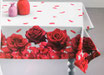 Tovaglia da tavola o copritavola con rose rosse stampa digitale 3D per 6 persone 140x180 cm. B858