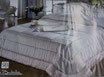 Trapunta piumone Renato Balestra. Mod.Gioiello matrimoniale con cuscini a caramella. A457